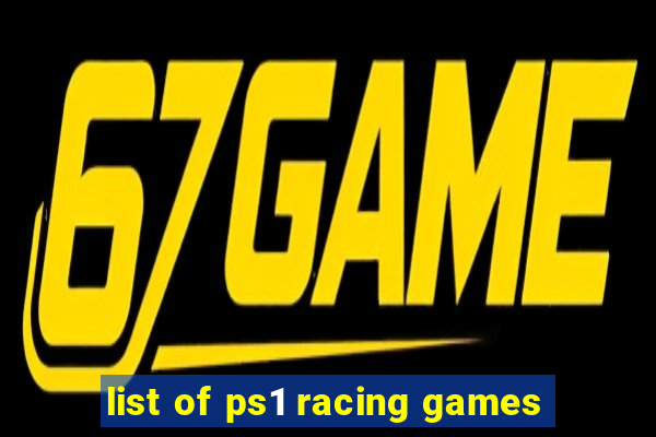 list of ps1 racing games